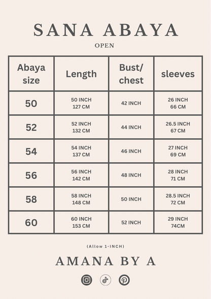 Open PEACAN SANA Abaya | corduroy wave abaya | winter abaya |